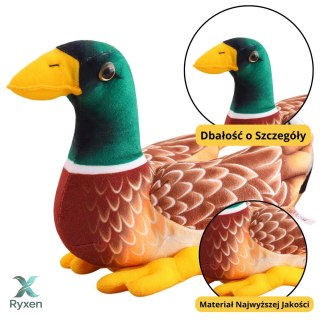 Pluszowa Maskotka Przytulanka Kaczka Brązowo Zielona 28cm LEAN TOYS