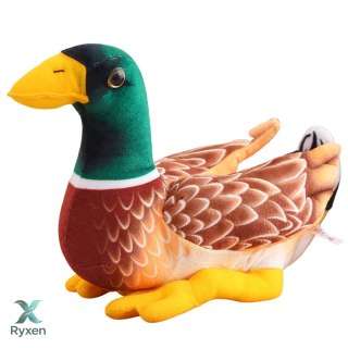 Pluszowa Maskotka Przytulanka Kaczka Brązowo Zielona 28cm LEAN TOYS