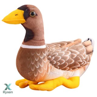 Pluszowa Maskotka Przytulanka Kaczka Brązowo Żółta 28cm LEAN TOYS