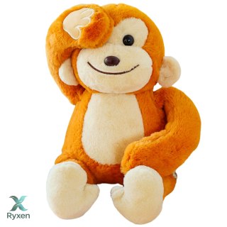 Pluszowa Maskotka Przytulanka Małpka Z Magnesami Brązowa 23cm LEAN TOYS