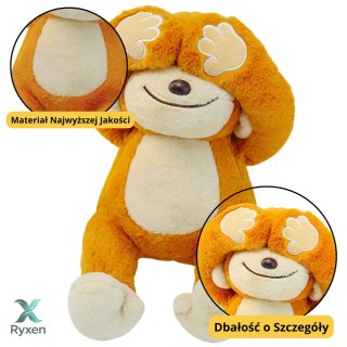 Pluszowa Maskotka Przytulanka Małpka Z Magnesami Brązowa 23cm LEAN TOYS