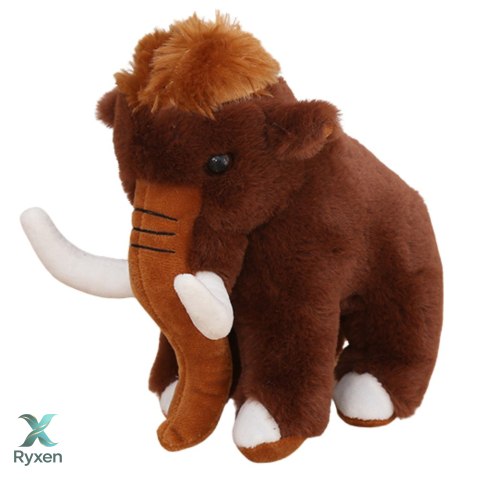 Pluszowa Maskotka Przytulanka Mamut Brązowy 20cm LEAN TOYS