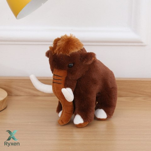 Pluszowa Maskotka Przytulanka Mamut Brązowy 20cm LEAN TOYS