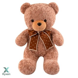 Pluszowa Maskotka Przytulanka Miś Z Kokardą W Groszki 45cm LEAN TOYS