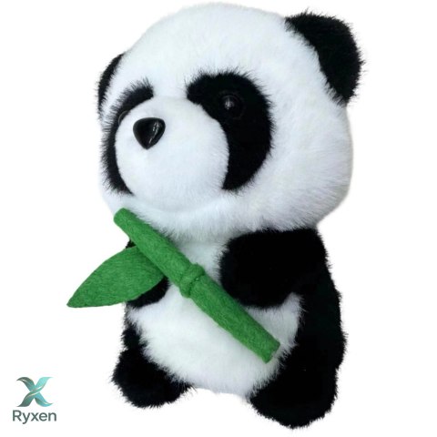 Pluszowa Maskotka Przytulanka Panda Z Bambusem 18cm LEAN TOYS