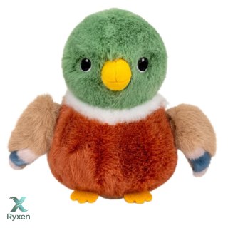 Pluszowa Maskotka Przytulanka Ptak Pluszowy Mała Kaczka 12cm LEAN TOYS