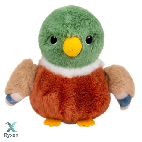 Pluszowa Maskotka Przytulanka Ptak Pluszowy Mała Kaczka 12cm LEAN TOYS