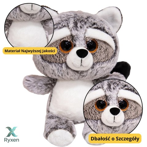 Pluszowa Maskotka Przytulanka Szop Duże Oczy 22cm LEAN TOYS