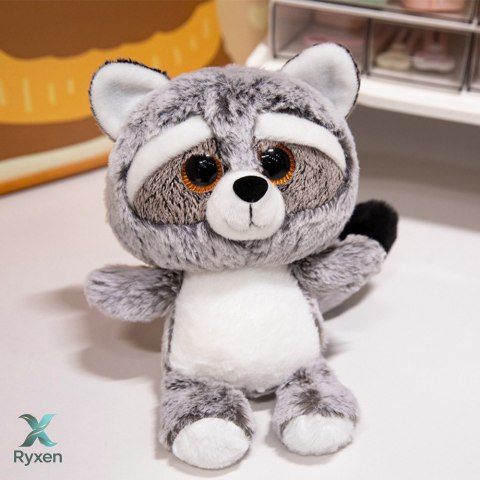 Pluszowa Maskotka Przytulanka Szop Duże Oczy 22cm LEAN TOYS