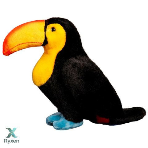 Pluszowa Maskotka Przytulanka Tukan Czarny 25cm LEAN TOYS