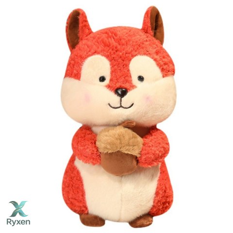 Pluszowa Maskotka Przytulanka Wiewiórka z Orzeszkiem 25cm LEAN TOYS