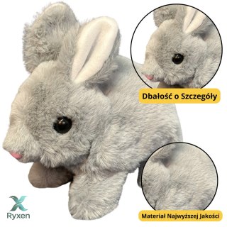 Pluszowa Maskotka Przytulanka Zając Królik Szary 18cm LEAN TOYS
