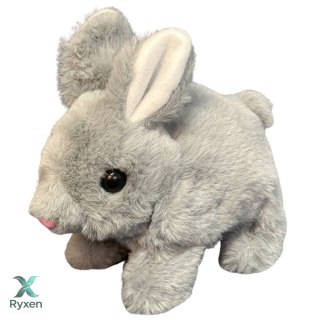 Pluszowa Maskotka Przytulanka Zając Królik Szary 18cm LEAN TOYS