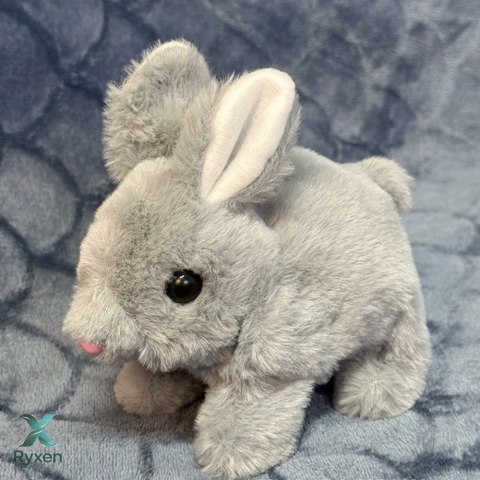 Pluszowa Maskotka Przytulanka Zając Królik Szary 18cm LEAN TOYS