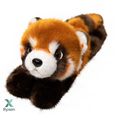 Pluszowa Panda Ruda Maskotka Brelok Kółko Karabińczyk 13cm LEAN TOYS