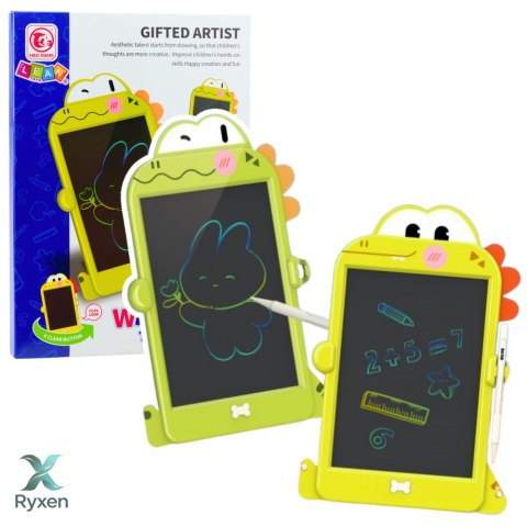 Tablica Do Rysowania Pisania LCD Rysik Dinozaur Zielona LEAN TOYS