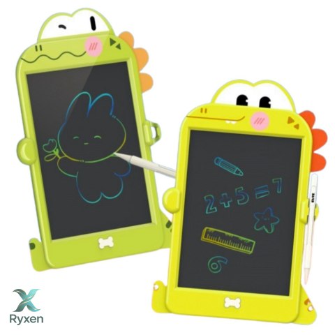 Tablica Do Rysowania Pisania LCD Rysik Dinozaur Zielona LEAN TOYS