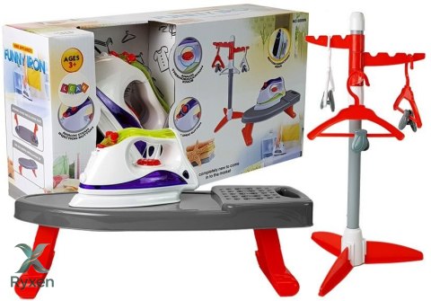 Żelazko na Baterie Deska Stojak z wieszakami LEAN TOYS
