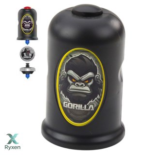 Zestaw Wyrzutnia Z Bączkiem Latający Dysk Goryl Czarny LEAN TOYS