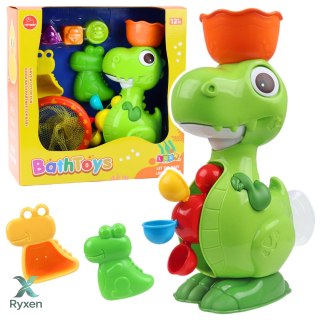 Zestaw Zabawek Do Kąpieli Dinozaur z Młynkiem Akcesoria 8el LEAN TOYS