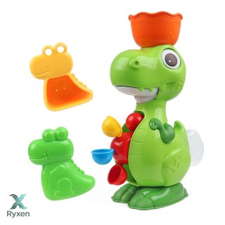 Zestaw Zabawek Do Kąpieli Dinozaur z Młynkiem Akcesoria 8el LEAN TOYS