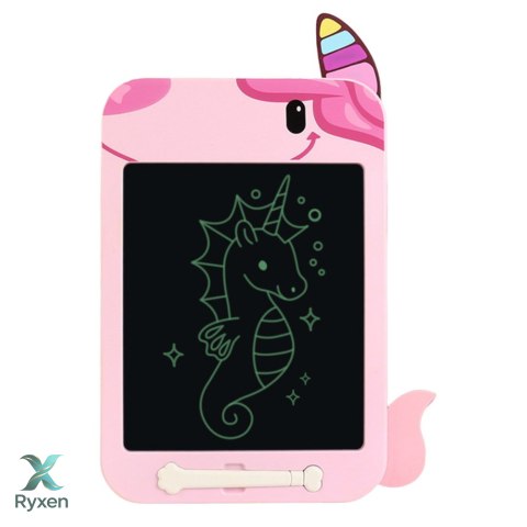 Znikopis Tablica Do Rysowania Pisania LCD Rysik Jednorożec Różowy LEAN TOYS