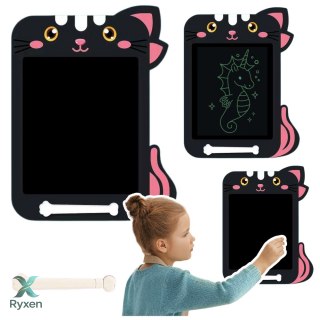 Znikopis Tablica Do Rysowania Pisania LCD Rysik Kot Czarny LEAN TOYS