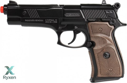 Gonher metalowy pistolet policyjny 8 naboi PULIO