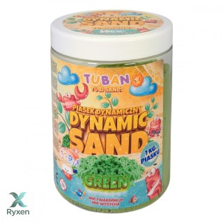 Piasek dynamiczny 1kg zielony TUBAN