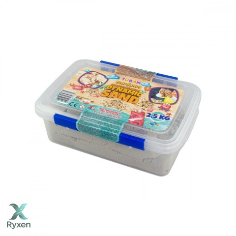 Piasek dynamiczny 2,5kg w pudełku, naturalny TUBAN