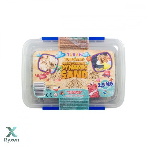 Piasek dynamiczny 2,5kg w pudełku, naturalny TUBAN