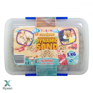 Piasek dynamiczny 5kg w pudełku, naturalny TUBAN