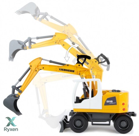 Pojazd koparka liebherr 48 cm luzem w kartonie LENA