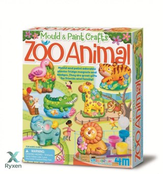 Zestaw kreatywny odlewy gipsowe - zoo 4M