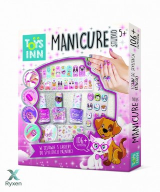 Zestaw manicure studio 3 lakiery zwierzęta STNUX