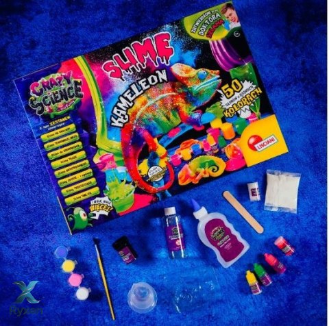 Zestaw naukowy crazy science slime kameleon LISCIANI