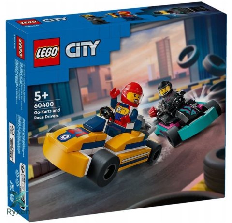 Klocki city 60400 gokarty i kierowcy wyścigowi LEGO