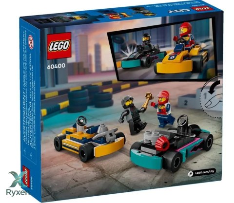 Klocki city 60400 gokarty i kierowcy wyścigowi LEGO