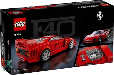 Klocki speed champions 76934 supersamochód ferrari f40 LEGO