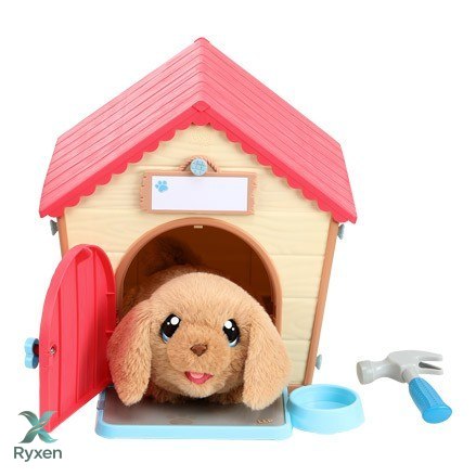 Maskotka interaktywna little live pets piesek z domkiem COBI