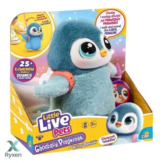 Maskotka interkatywna little live pets - chodzący pingwinek COBI