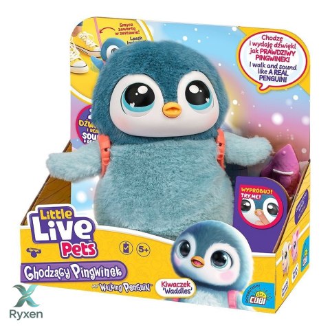 Maskotka interkatywna little live pets - chodzący pingwinek COBI
