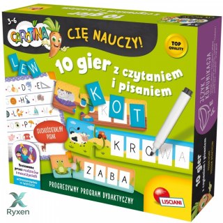 Zestaw carotina - 10 gier z czytaniem i pisaniem LISCIANI