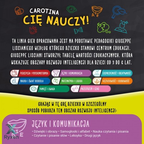 Zestaw carotina - 10 gier z czytaniem i pisaniem LISCIANI