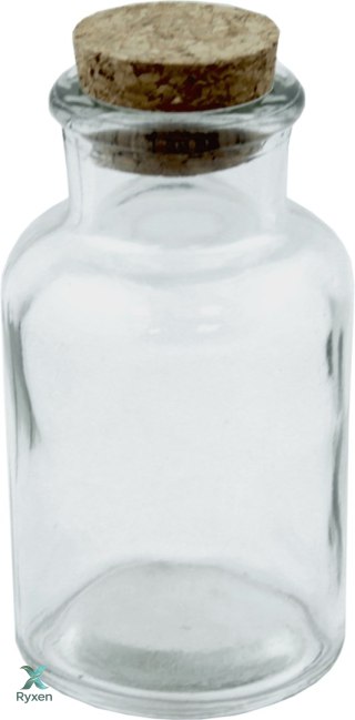Butelka szklana 250ml z korkiem PRZYPRAWY Chomik