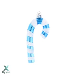 Komplet 4 Ozdób Choinkowych "CUKIERKOWA LASKA" 9cm w Kolorze Niebieskim Kamai Christmas Decorations