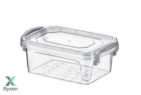 Pojemnik plastikowy 300ml PROSTOKĄT MULTI BOX z pokrywką Chomik