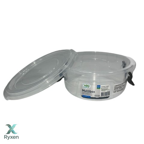 Pojemnik plastikowy 600ml OKRĄGŁY MULTI BOX z pokrywką Chomik