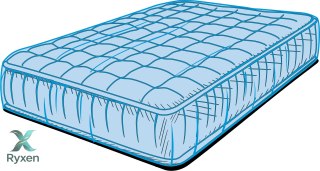 Pokrowiec z folii na materac 175|3 x 248|9cm GRUBY 37|5 mikronów Made2Protect