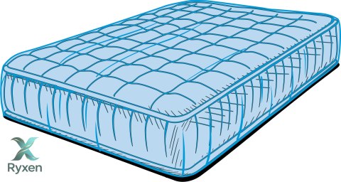 Pokrowiec z folii na materac 175|3 x 248|9cm GRUBY 37|5 mikronów Made2Protect